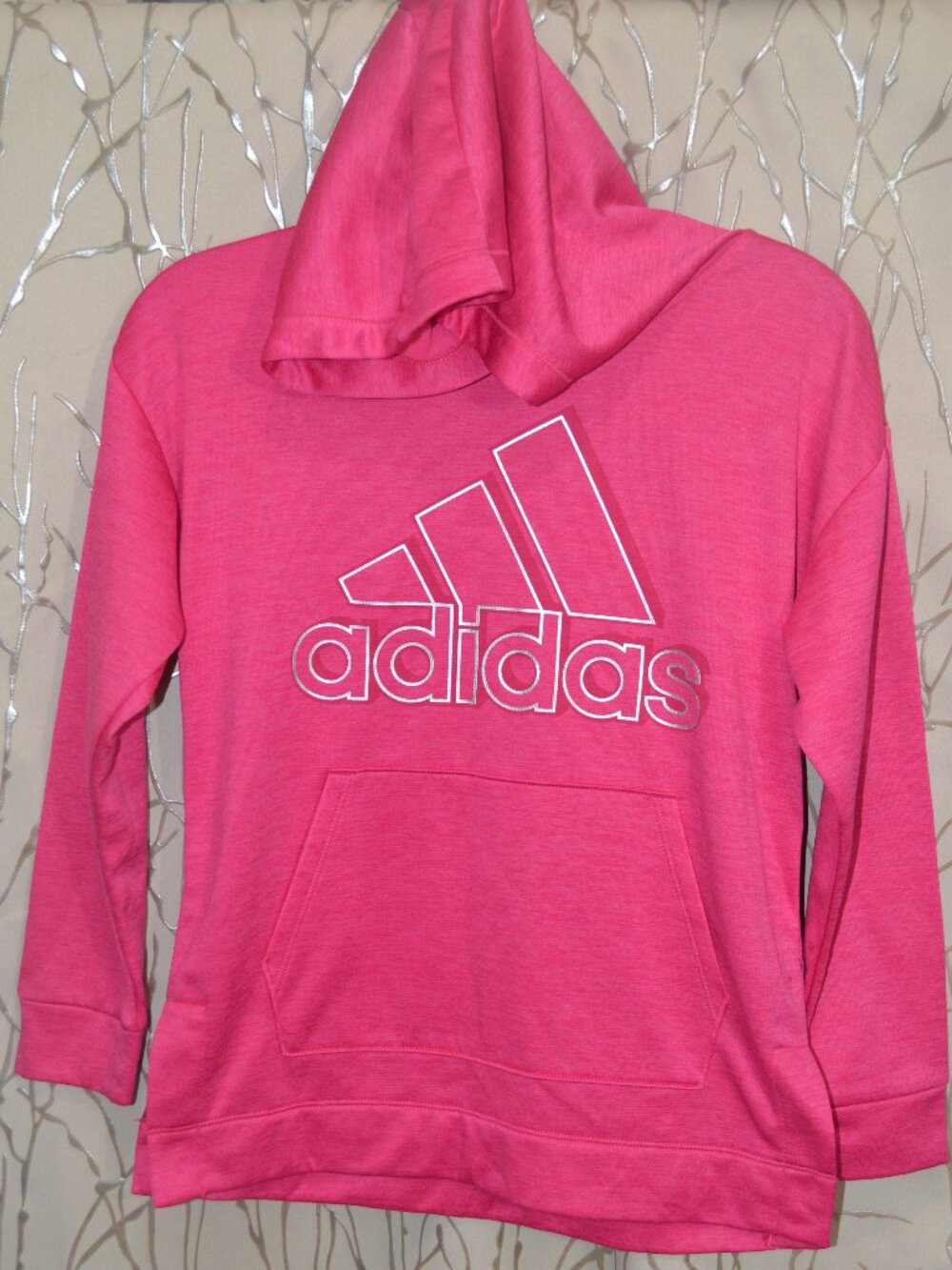 Pink Adidas Hoodie size M (Vietnam) Padded